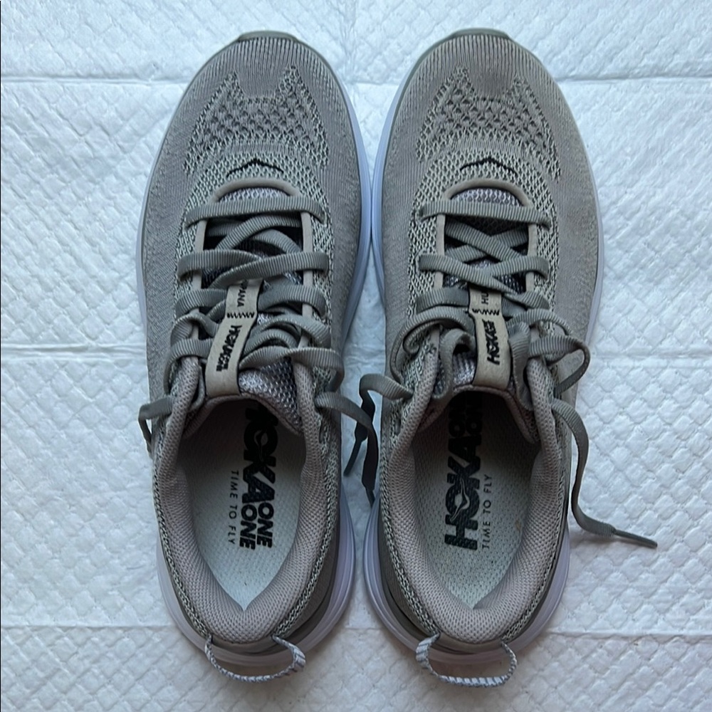 Hoka One One Light Gray Sneakers
